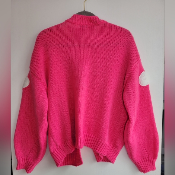 NWOT Debit Pink Cloud Cardigan Medium - Picture 4 of 4